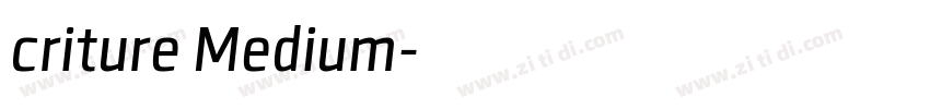 criture Medium字体转换